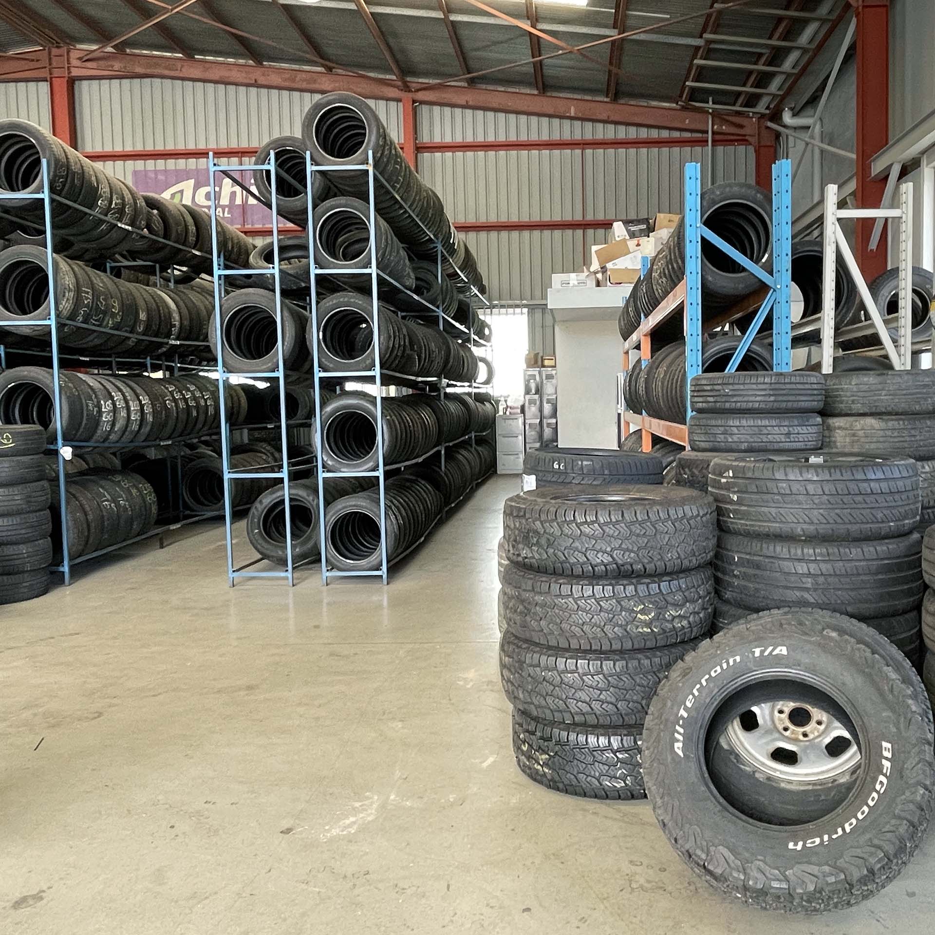 Branigans Southport branch stock of new and used tyres